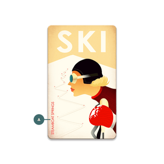 Female Skier Downhill Run - Souvenirs & Gifts