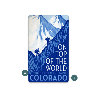 On Top of the World - Souvenirs & Gifts Souvenirs & Gifts Meissenburg Designs Wood Magnet (Pack of 12) 2.25" x 3.75"