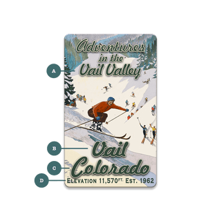Retro Ski Adventures: Personalized - Souvenirs & Gifts Souvenirs & Gifts Out West Design
