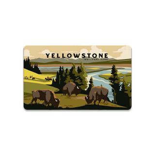 Bison Meadow Yellowstone National Park - Souvenirs & Gifts Souvenirs & Gifts Out West Design