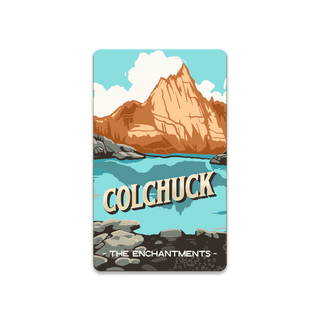 Colchuck: The Enchantments - Souvenirs & Gifts Souvenirs & Gifts Out West Design Wood Magnet (Pack of 12) 2.25" x 3.75"