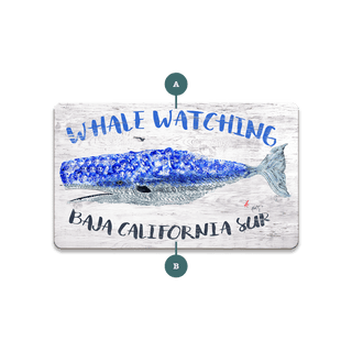 Whale Watching - Souvenirs & Gifts Souvenirs & Gifts FishAye Trading Company Wood Magnet (Pack of 12) 3.75" x 2.25"