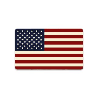 USA Classic Flag: Clean Finish - Souvenirs & Gifts Souvenirs & Gifts Meissenburg Designs Wood Magnet (Pack of 12) 3.75" x 2.25"