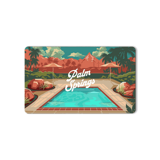 Palm Springs Mountain View: Smooth Finish - Souvenirs & Gifts Souvenirs & Gifts Out West Design Wood Magnet (Pack of 12) 2.25" x 3.75"