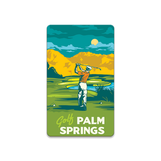 Palm Springs Gold: Smooth Finish - Souvenirs & Gifts Souvenirs & Gifts Out West Design Wood Magnet (Pack of 12) 2.25" x 3.75"