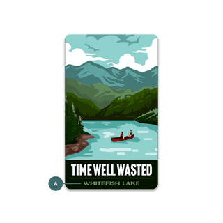 Time Well Wasted - Souvenirs & Gifts Souvenirs & Gifts Out West Design Wood Magnet (Pack of 12) 2.25" x 3.75"