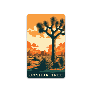 Sunset at Joshua Tree: Smooth Finish - Souvenirs & Gifts Souvenirs & Gifts Out West Design Wood Magnet (Pack of 12) 2.25" x 3.75"