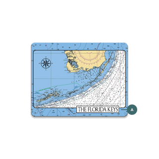 The Florida Keys Area Chart: Personalized - Souvenirs & Gifts Souvenirs & Gifts Joanne Murphy Wood Magnet (Pack of 12) 3.25" x 2.5"