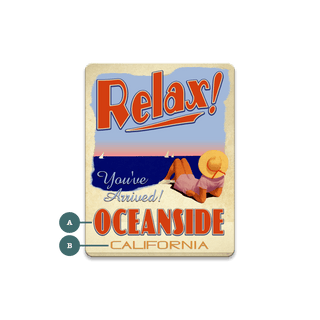 You've Arrived: Beach - Souvenirs & Gifts Souvenirs & Gifts Meissenburg Designs Wood Magnet (Pack of 12) 2.5" x 3.25"