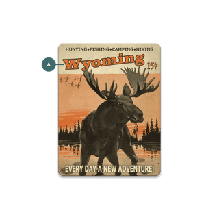 Every Day New Adventure Moose - Souvenirs & Gifts Souvenirs & Gifts Meissenburg Designs Wood Magnet (Pack of 12) 2.5" x 3.25"