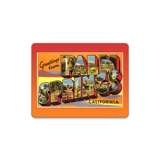 Greetings from Palm Springs - Souvenirs & Gifts Souvenirs & Gifts Meissenburg Designs Wood Magnet (Pack of 12) 3.25" x 2.5"