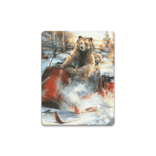 Bearclaw Snowmobile Bears - Souvenirs & Gifts Souvenirs & Gifts Marilynn Dwyer Mason Wood Magnet (Pack of 12) 2.5" x 3.25"