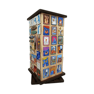 FOUR-SIDED ROTATING MAGNET COUNTER DISPLAY Merchandising Displays Out West Design