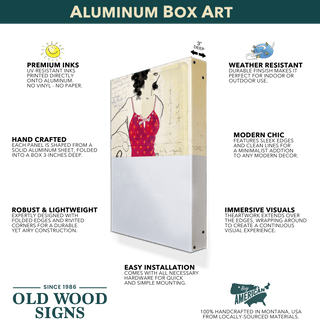 Echinacea - Metal Box Art Metal Box Wall Art Zoe Ingram