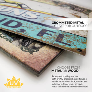 Tropical Tiki Lounge: Generic - Wood & Metal Wall Art Wood & Metal Wall Art Meissenburg Designs