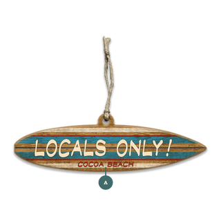 Locals Only: Personalized - Souvenirs & Gifts Souvenirs & Gifts Meissenburg Designs Wood Ornament (Pack of 12) 5.9" x 1.45"
