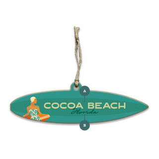 Seaside Style: Personalized - Souvenirs & Gifts Souvenirs & Gifts Meissenburg Designs Wood Ornament (Pack of 12) 5.9" x 1.45"
