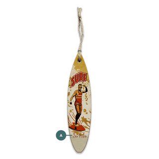 Big Daddy Surf - Souvenirs & Gifts Souvenirs & Gifts Meissenburg Designs Wood Ornament (Pack of 12) 1.45" x 5.9"