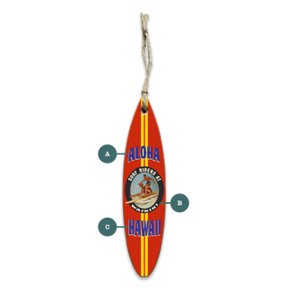 Surf Riders - Souvenirs & Gifts Souvenirs & Gifts Meissenburg Designs Wood Ornament (Pack of 12) 1.45" x 5.9"