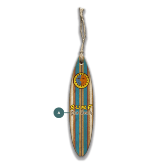 Vintage Stripes and Sun: Personalized - Souvenirs & Gifts Souvenirs & Gifts Meissenburg Designs Wood Ornament (Pack of 12) 1.45" x 5.9"