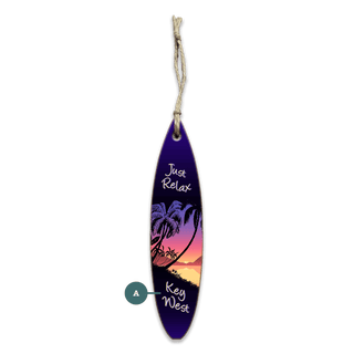 Just Relax Tropical Surfboard Sign - Souvenirs & Gifts