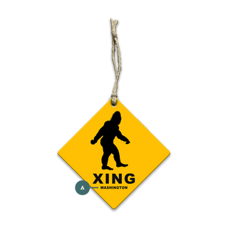 Sasquatch Crossing - Souvenirs & Gifts Souvenirs & Gifts Meissenburg Designs Wood Ornament (Pack of 12) 3.125" Square