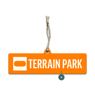 Ski Run Custom Signs: Terrain Park - Souvenirs & Gifts Souvenirs & Gifts Out West Design Wood Ornament (Pack of 12) 6" x 1.6"
