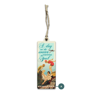 A Day on the Water Restores the Soul - Souvenirs & Gifts Souvenirs & Gifts Meissenburg Designs Wood Ornament (Pack of 12) 2" x 5"