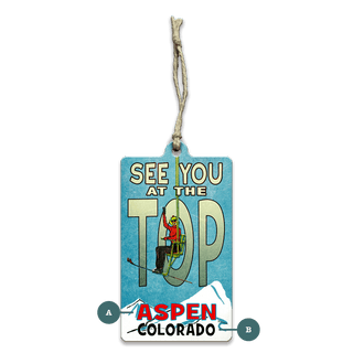 See You at the Top - Souvenirs & Gifts Souvenirs & Gifts Meissenburg Designs Wood Ornament (Pack of 12) 2.4" x 4"