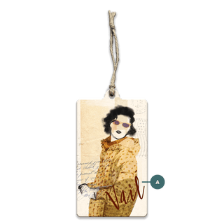 Winter Fashion Postcard: Yellow Coat: Personalized - Souvenirs & Gifts Souvenirs & Gifts Meissenburg Designs