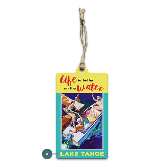 Life is Better on the Water: Personalized - Souvenirs & Gifts Souvenirs & Gifts Meissenburg Designs Wood Ornament (Pack of 12) 2.4" x 4"