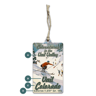 Retro Ski Adventures: Personalized - Souvenirs & Gifts Souvenirs & Gifts Out West Design