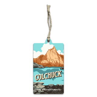 Colchuck: The Enchantments - Souvenirs & Gifts Souvenirs & Gifts Out West Design Wood Ornament (Pack of 12) 2.4" x 4"