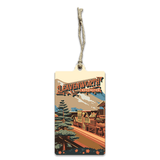 Leavenworth, Washington - Souvenirs & Gifts Souvenirs & Gifts Out West Design Wood Ornament (Pack of 12) 2.4" x 4"