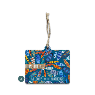 Dockside Delight: Personalized - Souvenirs & Gifts Souvenirs & Gifts Meissenburg Designs Wood Ornament (Pack of 12) 3.6" x 2.75"