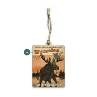 Every Day New Adventure Moose - Souvenirs & Gifts Souvenirs & Gifts Meissenburg Designs Wood Ornament (Pack of 12) 2.75" x 3.6"