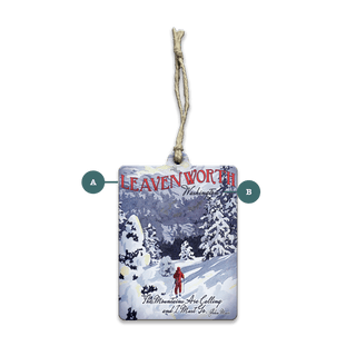 The Mountains are Calling: John Muir - Souvenirs & Gifts Souvenirs & Gifts Meissenburg Designs Wood Ornament (Pack of 12) 2.75" x 3.6"
