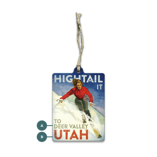 Hightail It: Female Skier: Personalized - Souvenirs & Gifts Souvenirs & Gifts Meissenburg Designs