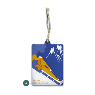Magical Mountain Sledding - Souvenirs & Gifts Souvenirs & Gifts Meissenburg Designs Wood Ornament (Pack of 12) 2.75" x 3.6"