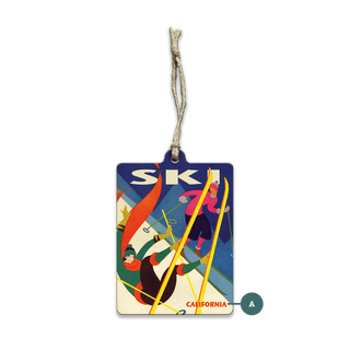 Falling Skier - Souvenirs & Gifts Souvenirs & Gifts Meissenburg Designs Wood Ornament (Pack of 12) 2.75" x 3.6"
