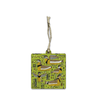 Meadow Larky - Souvenirs & Gifts Souvenirs & Gifts Shelle Lindholm Wood Ornament (Pack of 12) 3.125" Square