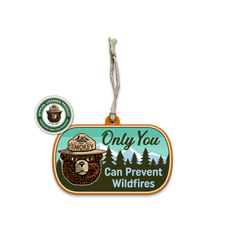 Smokey Bear Only You Oval - Souvenirs & Gifts Souvenirs & Gifts Smokey Bear Wood Ornament (Pack of 6) 4.25" x 2.5"