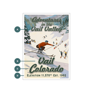 Retro Ski Adventures: Personalized - Souvenirs & Gifts Souvenirs & Gifts Out West Design