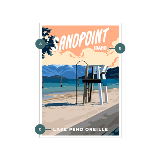 City Beach Scene: Personalized - Souvenirs & Gifts Souvenirs & Gifts Out West Design