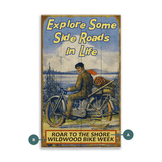 The Side Roads of Life - Wood & Metal Wall Art Wood & Metal Wall Art Meissenburg Designs Wood 8" x 14"