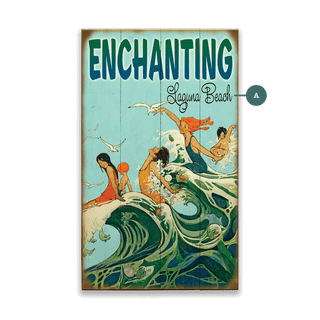 Enchanting Beach - Wood & Metal Wall Art Wood & Metal Wall Art Meissenburg Designs Wood 8" x 14"
