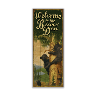 The Bears' Den: Generic - Wood & Metal Wall Art Wood & Metal Wall Art Meissenburg Designs Wood 7" x 16"