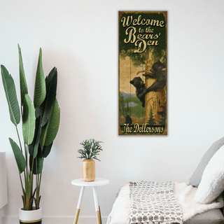The Bears' Den: Personalized - Wood & Metal Wall Art Wood & Metal Wall Art Meissenburg Designs
