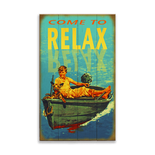 Come to Relax: Generic - Wood & Metal Wall Art Wood & Metal Wall Art Meissenburg Designs Wood 8" x 14"