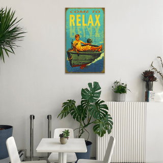 Come to Relax: Generic - Wood & Metal Wall Art Wood & Metal Wall Art Meissenburg Designs
